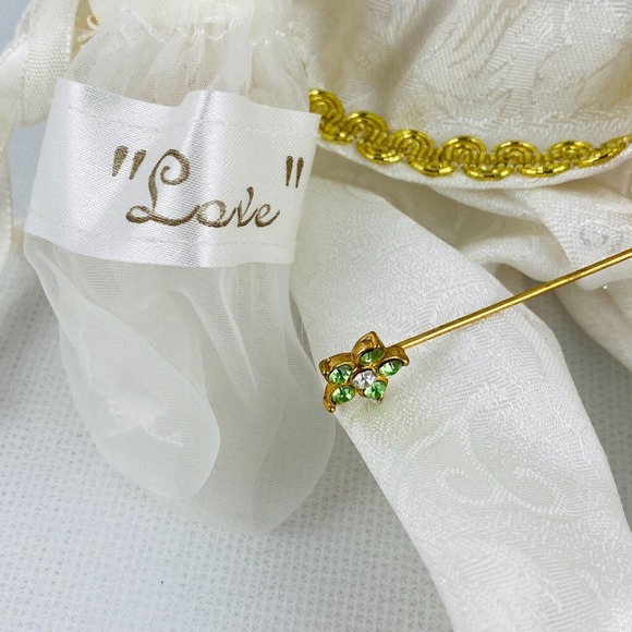 Jacqueline Kent Fairy Godmother Doll Love Blonde Green Gems JKC 2002 12" Hanging - Picture 3 of 12